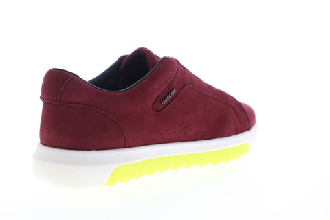Geox Nexside D94FMA00032C7005 Womens Red Nubuck Euro Sneakers Shoes