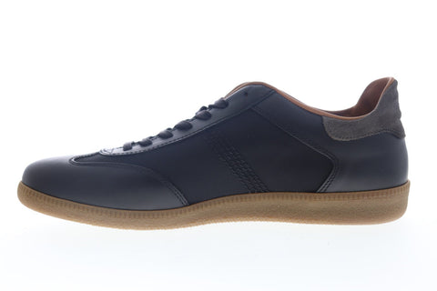 Bruno Magli Dano Mens Black Leather Canvas Lace Up Low Top Sneakers Shoes