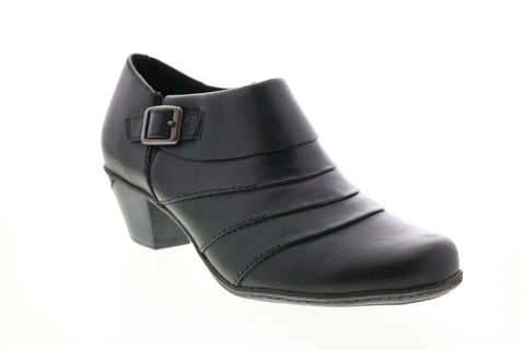Earth Inc. Dawn Shootie Womens Black Leather Zipper Ankle & Booties Boots