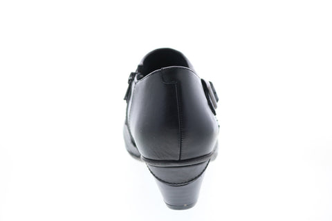 Earth Inc. Dawn Shootie Womens Black Leather Zipper Ankle & Booties Boots