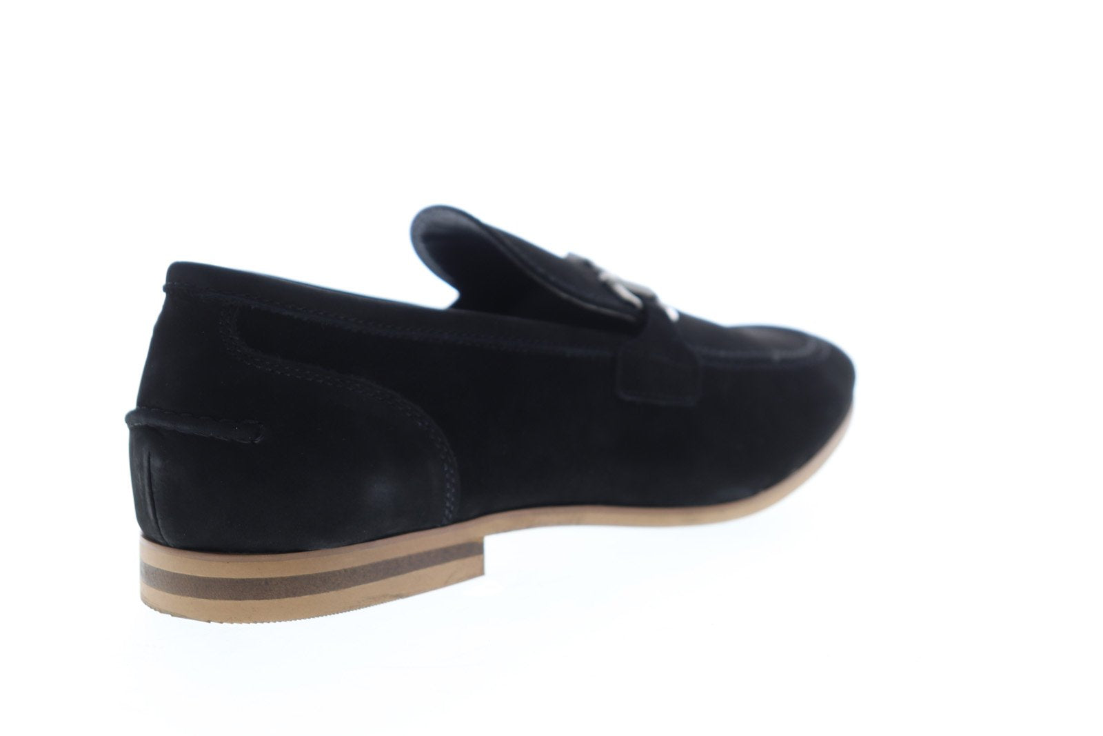 Men\'s Steve Madden Debinair Loafer Size 10 Steve Madden Debinair Mens Black Nubuck Leather Slip On  main image 3
