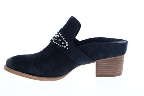 Earth Inc. Denton Suede Womens Black Suede Mules Heels Shoes