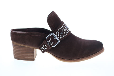 Earth Inc. Denton Suede Womens Brown Suede Mules Heels Shoes