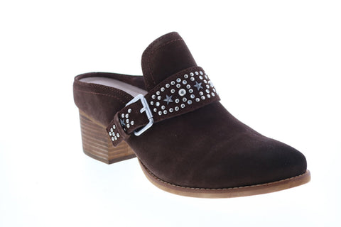 Earth Inc. Denton Suede Womens Brown Suede Mules Heels Shoes