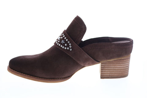 Earth Inc. Denton Suede Womens Brown Suede Mules Heels Shoes