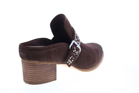 Earth Inc. Denton Suede Womens Brown Suede Mules Heels Shoes