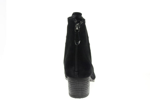 Earth Inc. Doral Womens Black Nubuck Zipper Ankle & Booties Boots