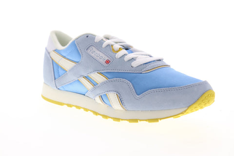Reebok Classic Nylon DV3926 Womens Blue Suede Lace Up Sneakers Shoes 