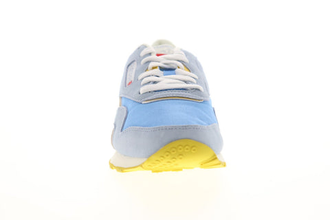 Reebok Classic Nylon DV3926 Womens Blue Suede Lace Up Sneakers Shoes 