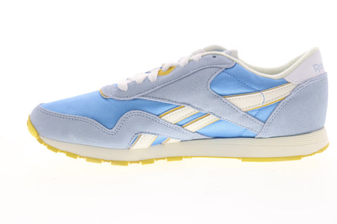 Reebok Classic Nylon DV3926 Womens Blue Suede Lace Up Sneakers Shoes 