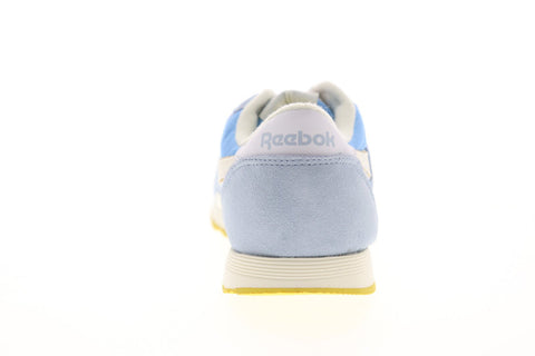 Reebok Classic Nylon DV3926 Womens Blue Suede Lace Up Sneakers Shoes 