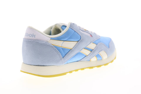 Reebok Classic Nylon DV3926 Womens Blue Suede Lace Up Sneakers Shoes 
