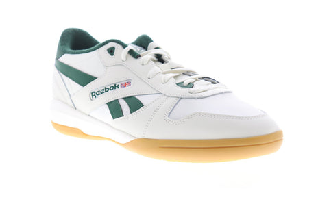 Reebok Unphased Pro DV4086 Mens White Leather Lace Up Low Top Sneakers Shoes