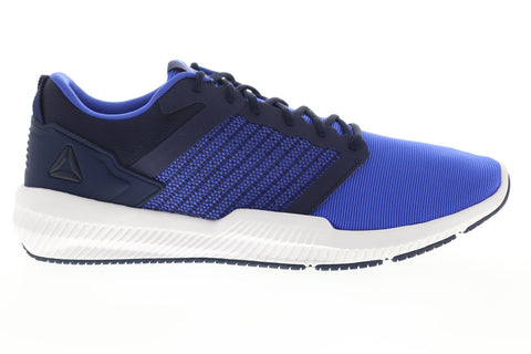 Reebok Hydrorush II DV4373 Mens Blue Canvas Lace Up Athletic Running Shoes