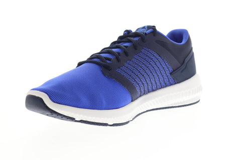 Reebok Hydrorush II DV4373 Mens Blue Canvas Lace Up Athletic Running Shoes