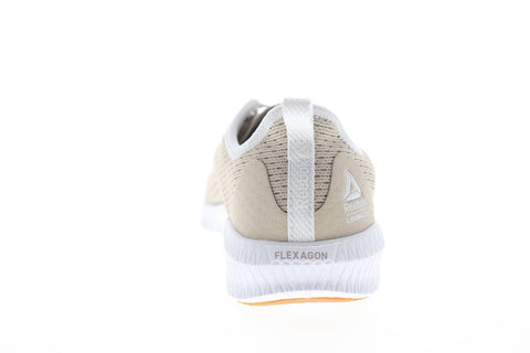 Reebok Flexagon LM DV4808 Womens Brown Mesh Lace Up Athletic Running Shoes