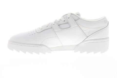 Reebok Workout Ripple OG DV5326 Mens White Leather Low Top Sneakers Shoes