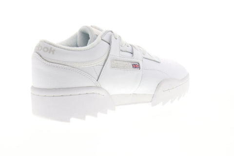 Reebok Workout Ripple OG DV5326 Mens White Leather Low Top Sneakers Shoes