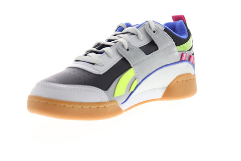 Reebok Workout Plus ATI 90S DV5497 Mens Gray Leather Low Top Sneakers Shoes