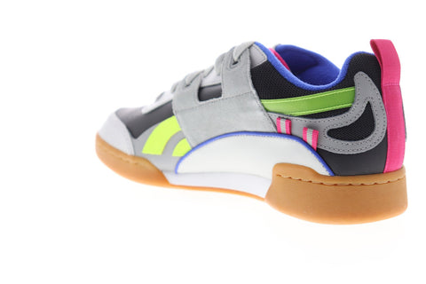 Reebok Workout Plus ATI 90S DV5497 Mens Gray Leather Low Top Sneakers Shoes