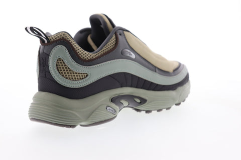 Reebok Daytona DMX MU DV5801 Mens Beige Leather Lace Up Low Top Sneakers Shoes