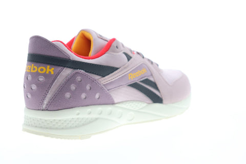 Reebok Pyro DV5873 Mens Pink Suede Lace Up Low Top Sneakers Shoes
