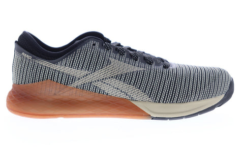 Reebok Nano 9 DV6359 Mens Black Canvas Athletic Lace Up Cross Training Shoes