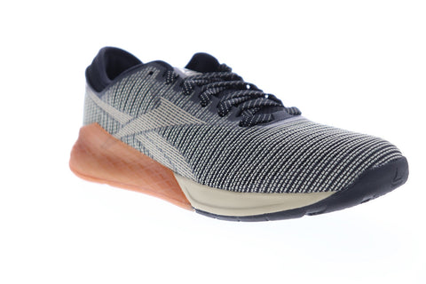 Reebok Nano 9 DV6359 Mens Black Canvas Athletic Lace Up Cross Training Shoes