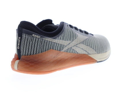 Reebok Nano 9 DV6359 Mens Black Canvas Athletic Lace Up Cross Training Shoes