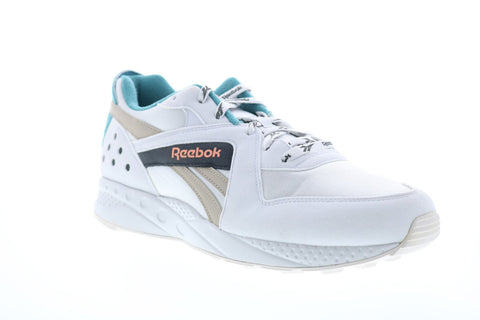 Reebok Aztrek 96 DV6757 Mens White Suede Lace Up Low Top Sneakers Shoes