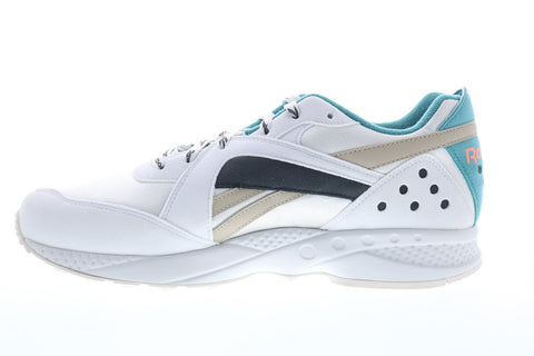 Reebok Aztrek 96 DV6757 Mens White Suede Lace Up Low Top Sneakers Shoes