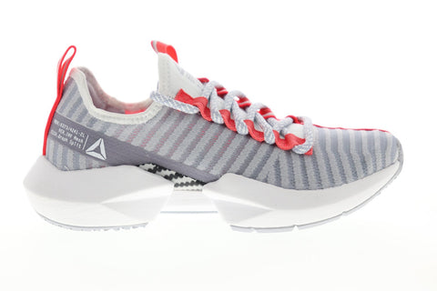 Reebok Sole Fury SE DV6922 Womens Gray Canvas Lace Up Athletic Running Shoes