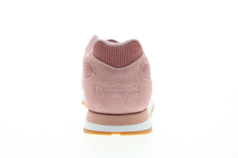 Reebok Classic Harman Run DV7059 Womens Pink Suede Lace Up Sneakers Shoes 