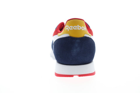 Reebok Classics Leather MU DV7129 Mens Blue Suede Low Top Sneakers Shoes