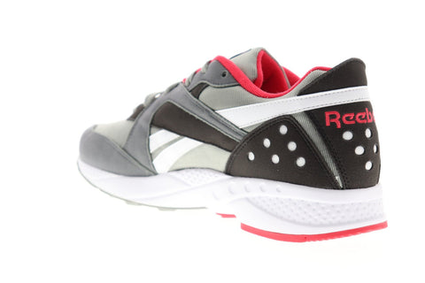 Reebok Pyro Mens Gray Suede & Nylon Low Top Lace Up Sneakers Shoes