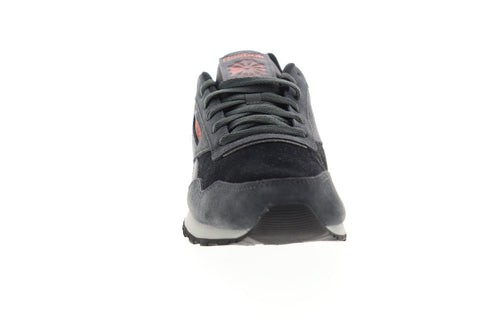 Reebok Classic Harman Run Lt DV8129 Mens Gray Suede Low Top Sneakers Shoes