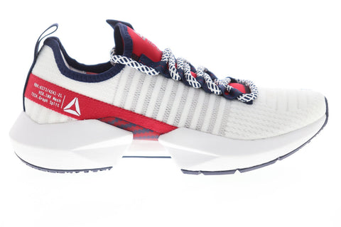 Reebok Sole Fury DV8598 Womens White Canvas Lace Up Athletic Running Shoes