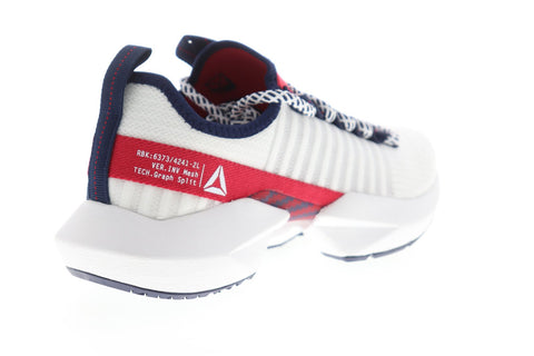 Reebok Sole Fury DV8598 Womens White Canvas Lace Up Athletic Running Shoes