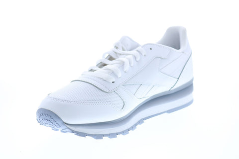 Reebok Classic Leather MU DV8625 Mens White Low Top Lifestyle Sneakers Shoes