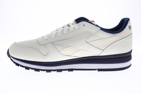 Reebok Classic Leather MU DV8626 Mens Beige Leather Low Top Sneakers Shoes
