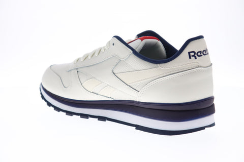 Reebok Classic Leather MU DV8626 Mens Beige Leather Low Top Sneakers Shoes