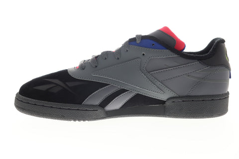 Reebok Club C RC 1.0 DV8661 Mens Gray Leather Low Top Lace Up Sneakers Shoes