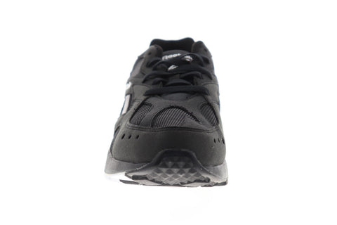 Reebok Aztrek 93 Mens Black Suede & Textile Low Top Lace Up Sneakers Shoes