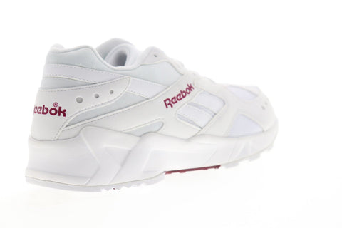 Reebok Aztrek 93 DV8667 Mens White Mesh Lace Up Low Top Sneaker Shoes
