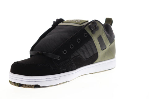 DVS Enduro 125 Mens Black Leather & Textile Athletic Lace Up Skate Shoes