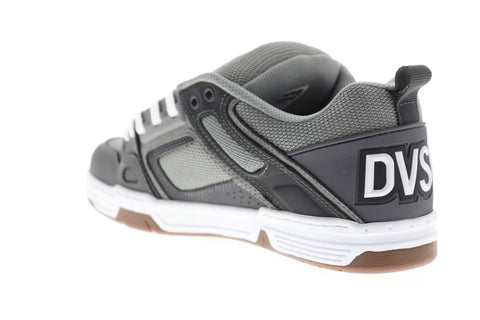 DVS Comanche Mens Gray Nubuck Athletic Lace Up Skate Shoes