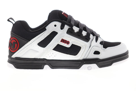 DVS Comanche Mens White Leather Lace Up Skate Sneakers Shoes