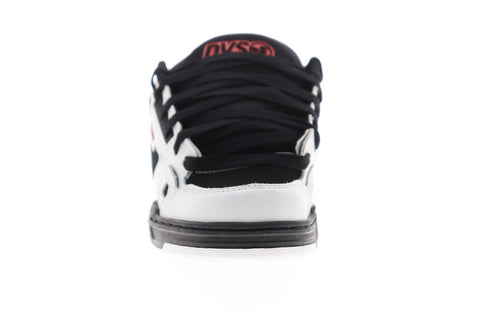 DVS Comanche Mens White Leather Lace Up Skate Sneakers Shoes