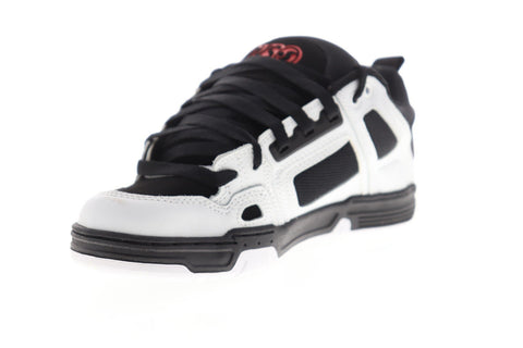 DVS Comanche Mens White Leather Lace Up Skate Sneakers Shoes