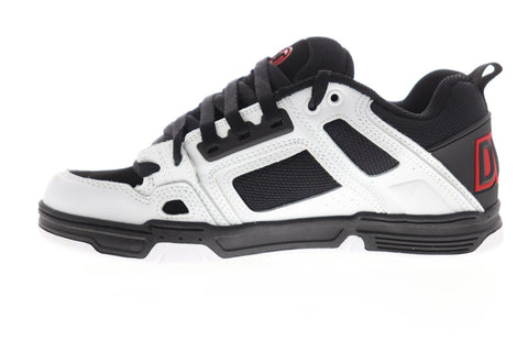 DVS Comanche Mens White Leather Lace Up Skate Sneakers Shoes